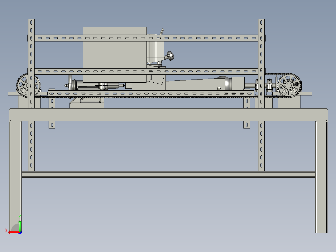 弧形外侧壁的木制品打磨设备后视图