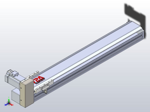皮带直线轴半封闭可选导轨TPA-HNB-120D-110-L600-RU-Y-P40-N3