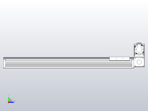 皮带直线轴半封闭可选导轨TPA-HNB-120D-110-L600-RU-Y-P40-N3左视缩略图
