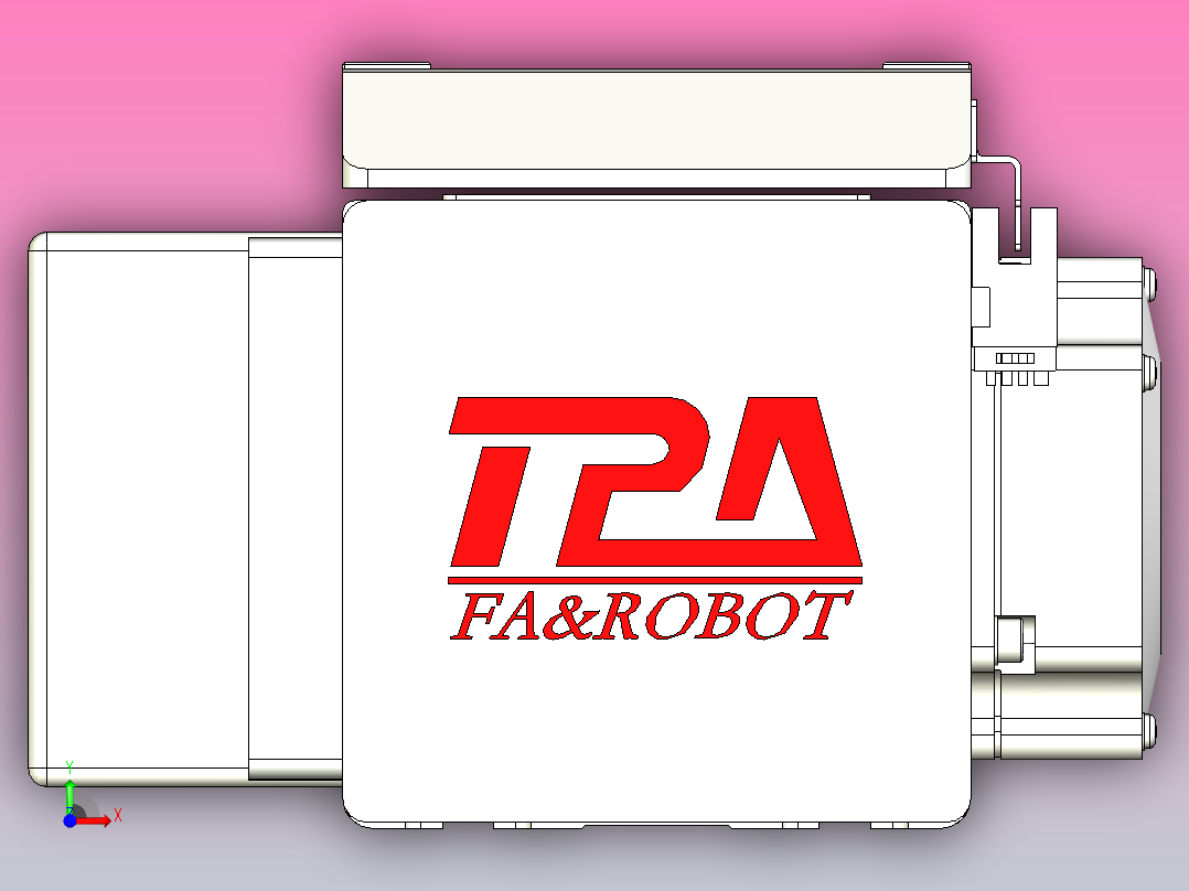 伺服电机集成皮带传动直线执行器TPA-OCB-100-192-L1150-DR-P75-N3前视图