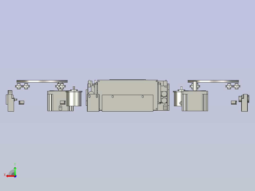 自动化搬运顶升式重载agv后视图
