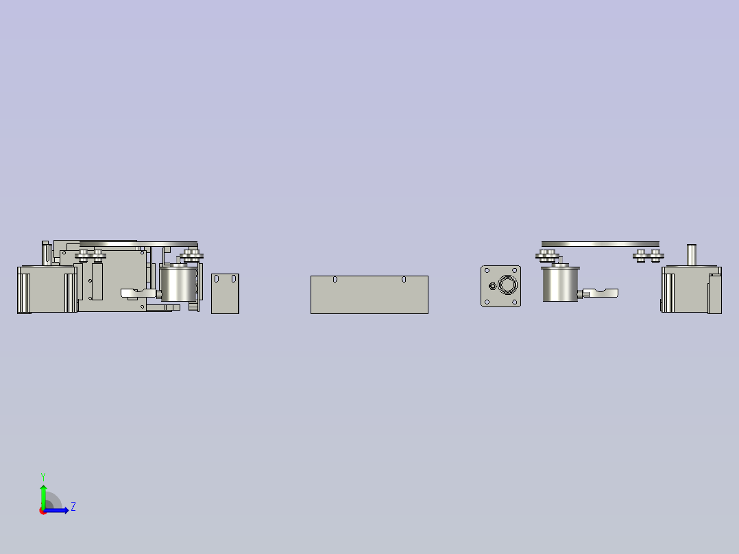 自动化搬运顶升式重载agv左视图