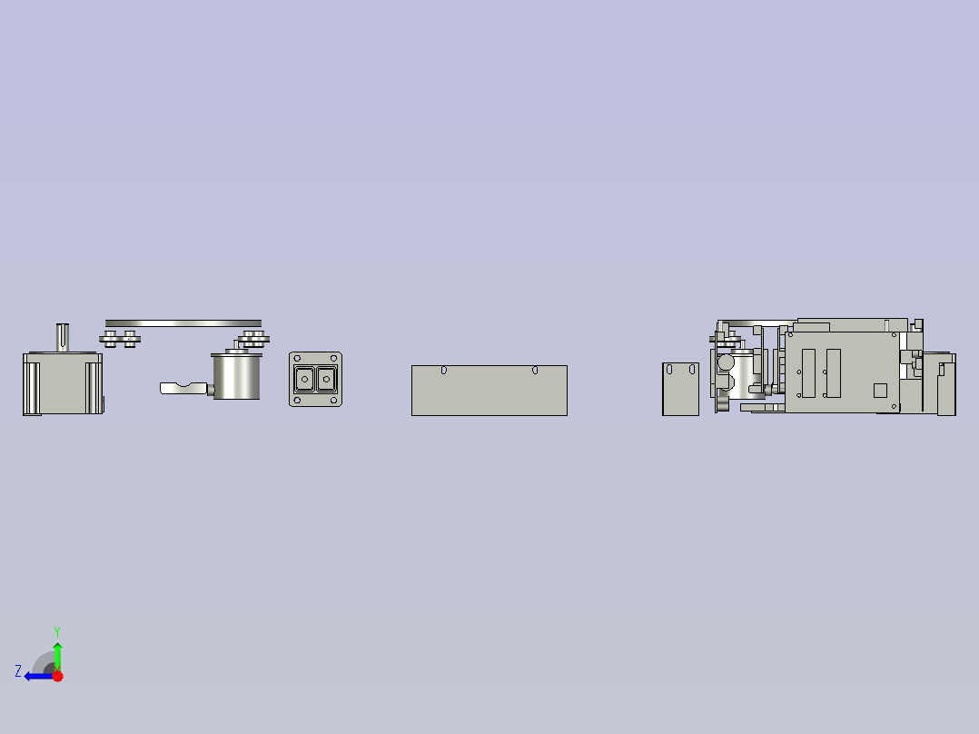 自动化搬运顶升式重载agv右视图