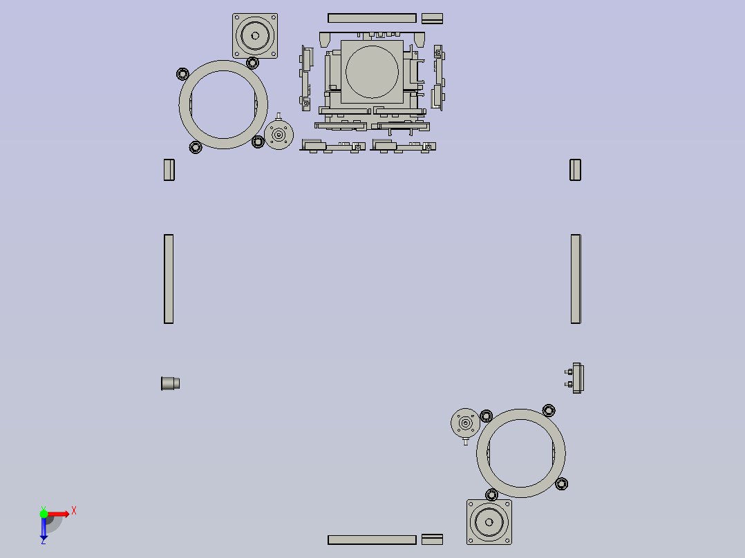 自动化搬运顶升式重载agv俯视图