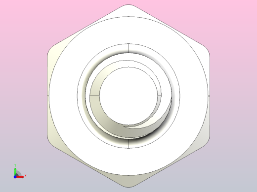 外螺纹-外螺纹M1.6螺纹六角支架。身高从1，2，3，4，5，10，15...30毫米。六角3毫米和螺纹长度3毫米前视缩略图