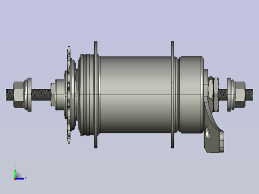 自动内变速倒刹花鼓内二自动变速死飞左视缩略图