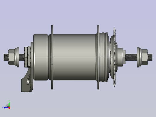 自动内变速倒刹花鼓内二自动变速死飞右视缩略图