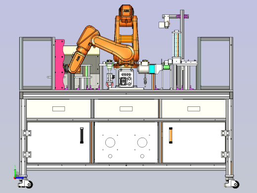 工业机器人综合实训平台（教学试验台左视缩略图
