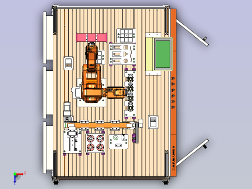 工业机器人综合实训平台（教学试验台俯视缩略图