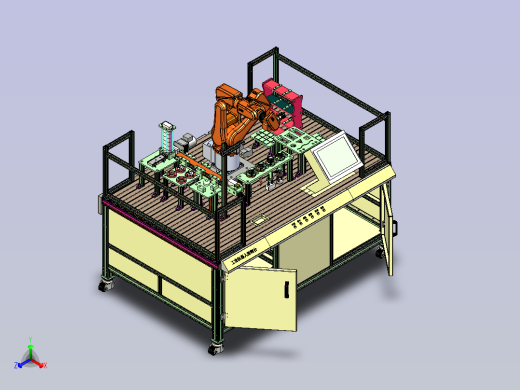 工业机器人综合实训平台（教学试验台正等轴测缩略图