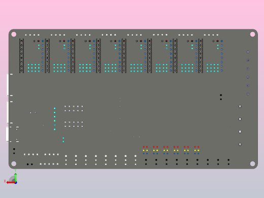 小型打印机pcb主板布局后视缩略图