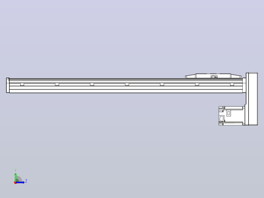滚珠丝杠直线轴内置导轨TPA-GCR-150-2010C-L750-MP-M75-N3左视缩略图