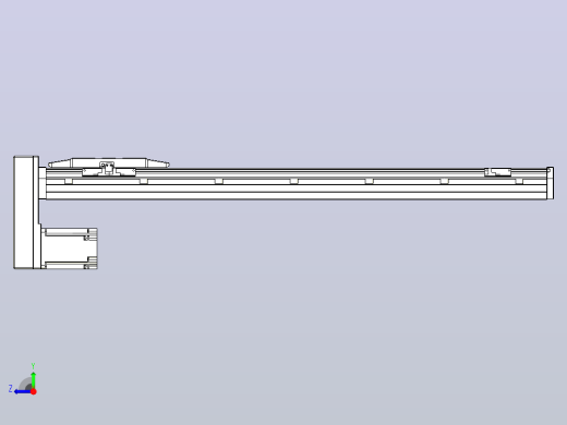 滚珠丝杠直线轴内置导轨TPA-GCR-150-2010C-L750-MP-M75-N3右视缩略图