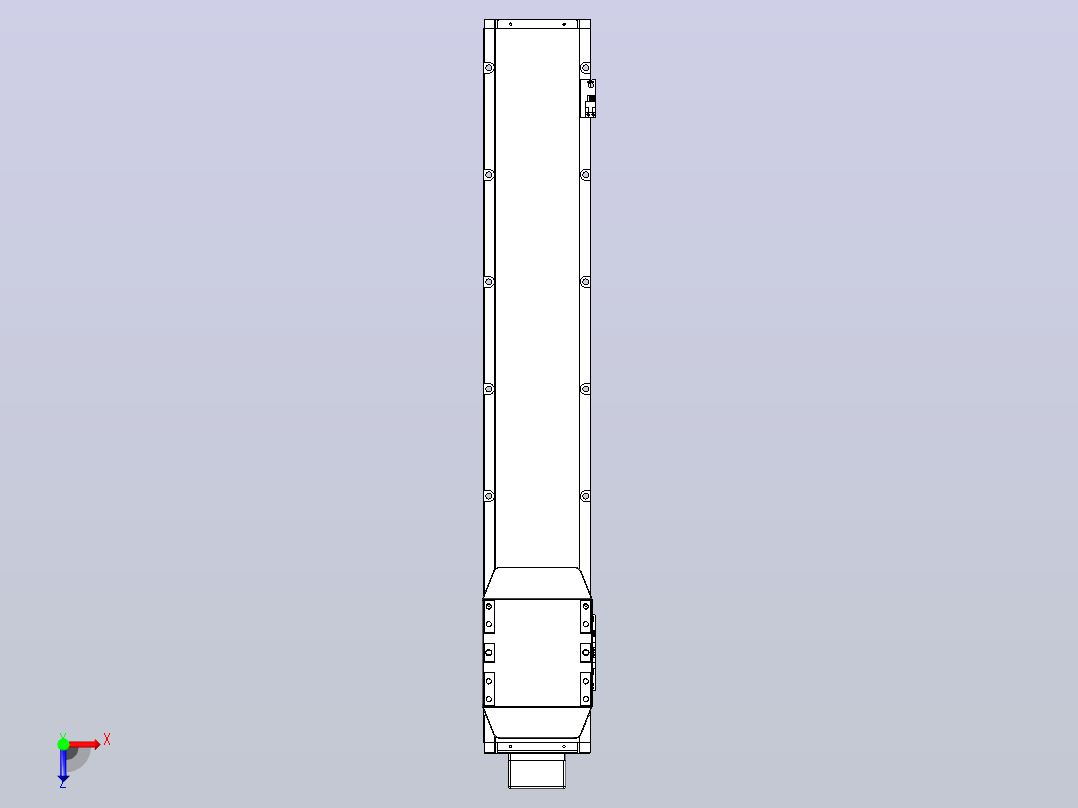滚珠丝杠直线轴内置导轨TPA-GCR-150-2010C-L750-MP-M75-N3俯视图