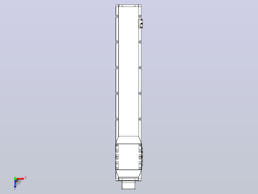 滚珠丝杠直线轴内置导轨TPA-GCR-150-2010C-L750-MP-M75-N3俯视缩略图