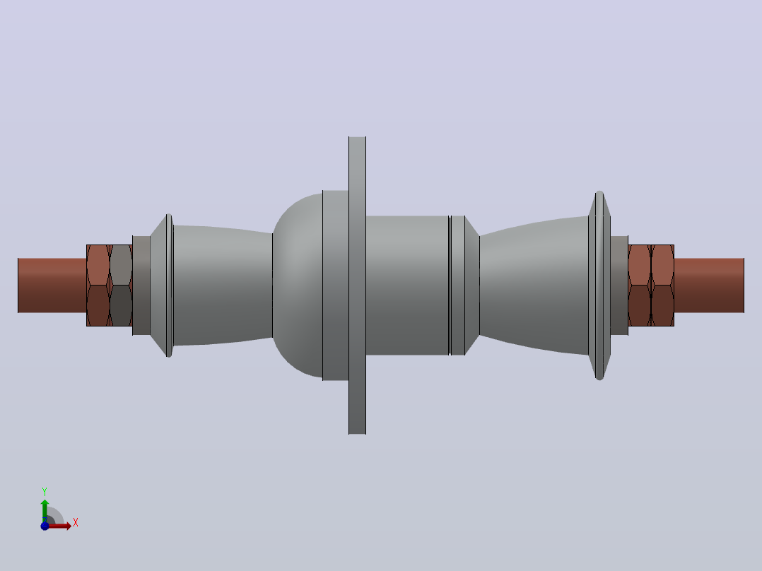 CB-10-12KV╱630A户内高压陶瓷穿墙套管[CB-10／1500]前视图