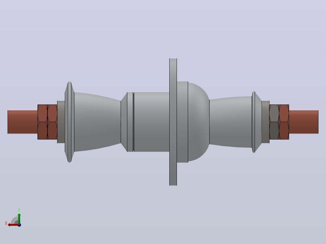 CB-10-12KV╱630A户内高压陶瓷穿墙套管[CB-10／1500]后视图