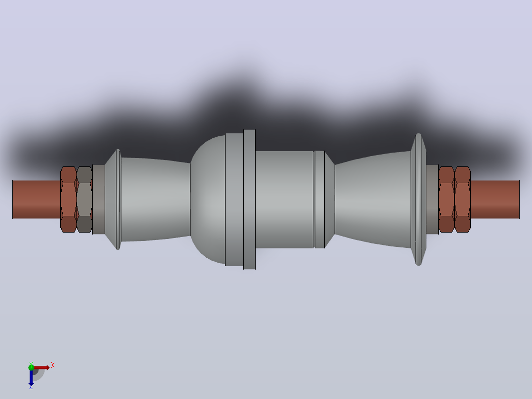 CB-10-12KV╱630A户内高压陶瓷穿墙套管[CB-10／1500]俯视图