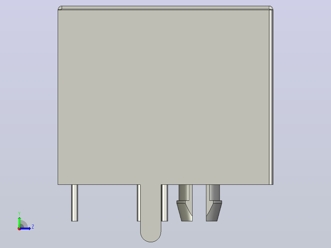 RJ45连接器左视图