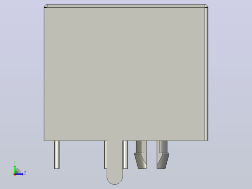 RJ45连接器左视缩略图