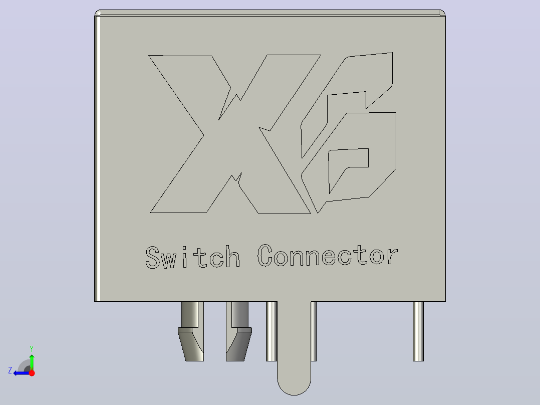RJ45连接器右视图