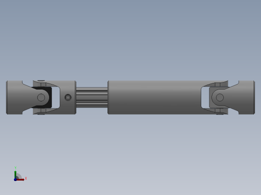 万向联轴器WSP2-PB-Y18-Y18-230／280WSP型可伸缩小型十字轴万向联轴器前视缩略图