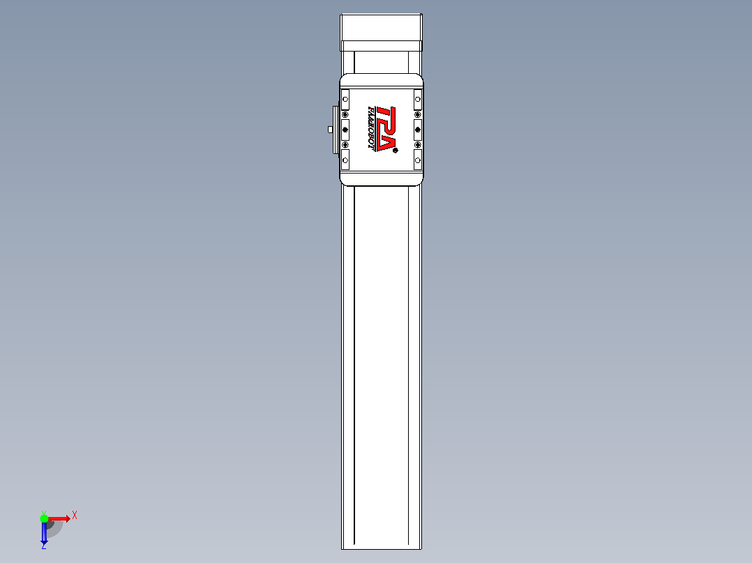 滚珠丝杠直线轴带导轨全封闭TPA-HCR-85D-1610C-L350-MP-C-P20-N3俯视图