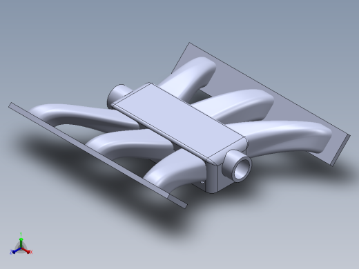 完整的V6 Engine SolidWorks型号包正等轴测缩略图
