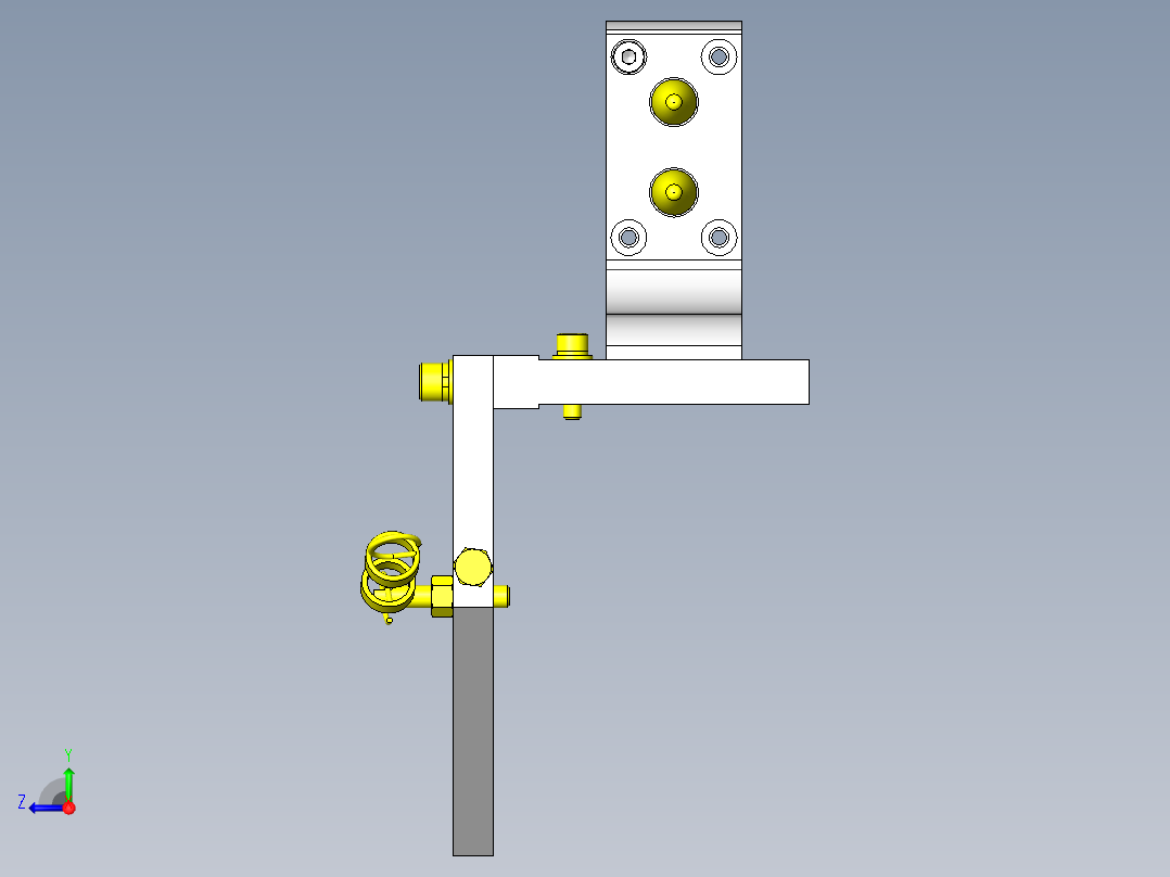 指定位置释放机构右视图