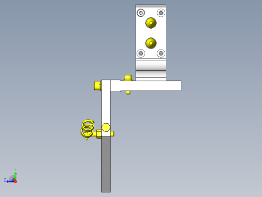 指定位置释放机构右视缩略图