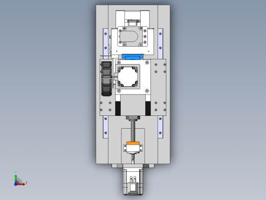 垂直上料机构sw19可编辑前视缩略图