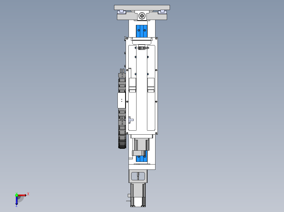垂直上料机构sw19可编辑俯视图