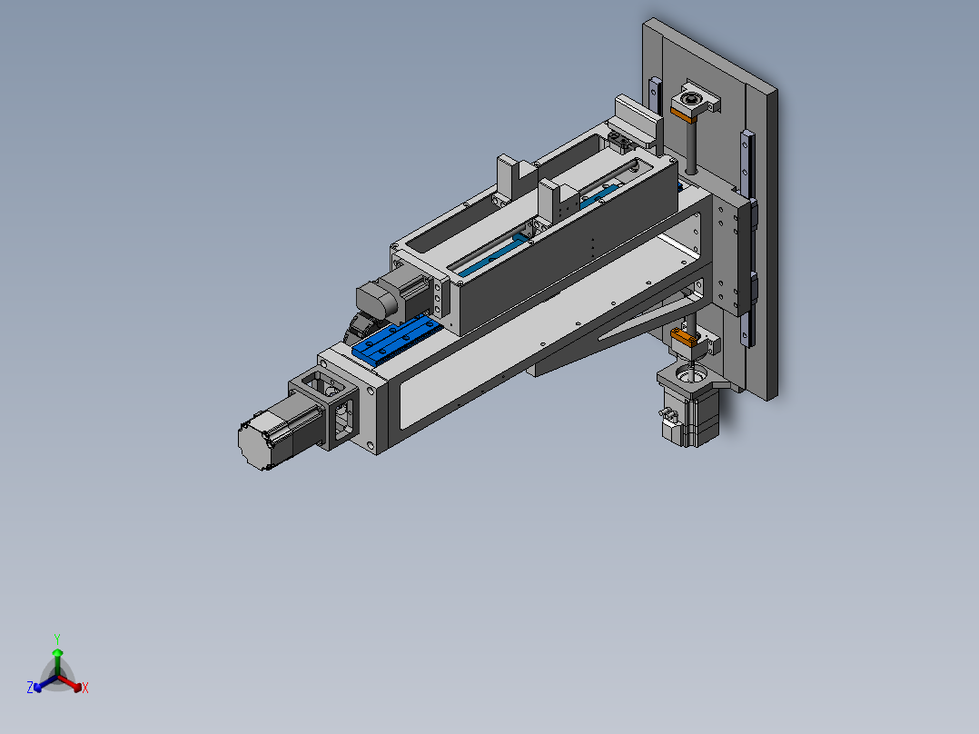 垂直上料机构sw19可编辑正等轴测图
