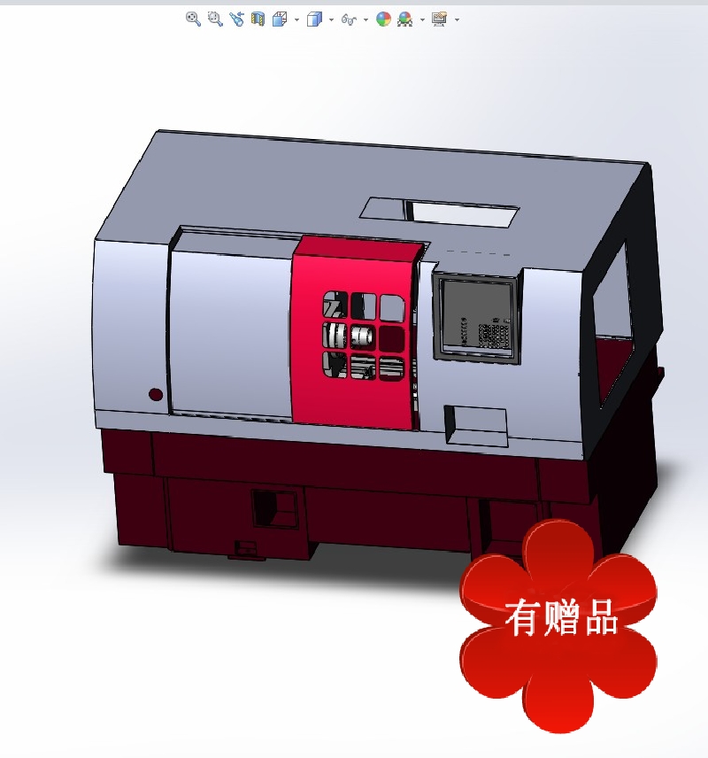 数控车床外壳 机械设备机械素材3D图纸自动化设备三维模型