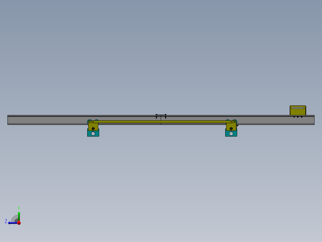 单轨吊车右视图