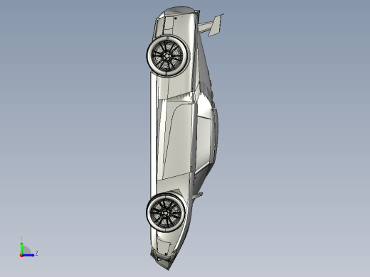 豪华跑车3D图纸(Rhino设计)左视缩略图