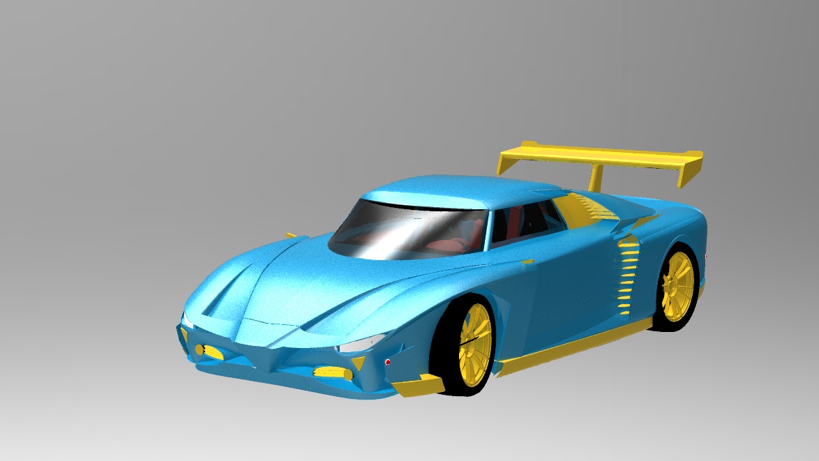 豪华跑车3D图纸(Rhino设计)