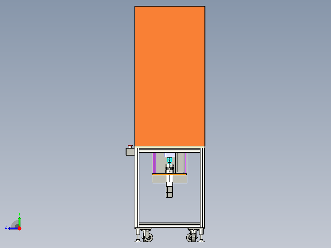 lfc铆接折叠力测试设备右视图