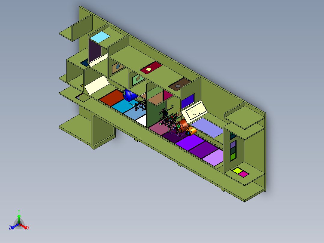 食品饮料加工厂的管道罐体