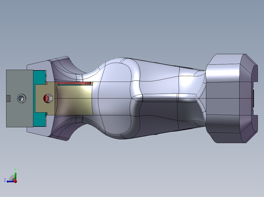 俄罗斯22LR口径运动手枪（IZH-35M手枪）右视图