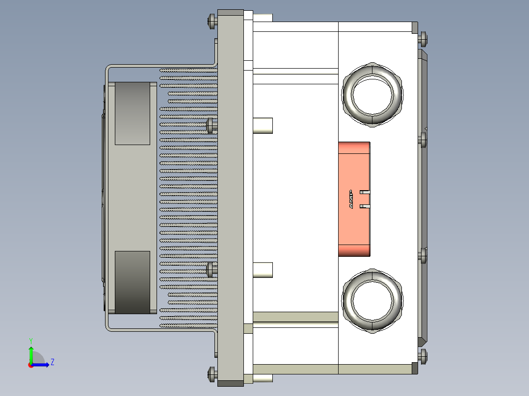 新能源汉腾幸福ES01纯电动车控制器左视图