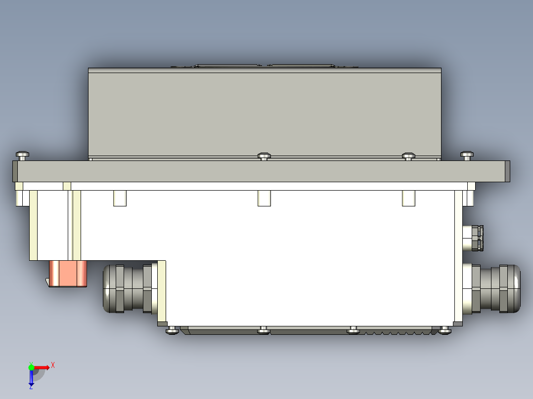 新能源汉腾幸福ES01纯电动车控制器俯视图