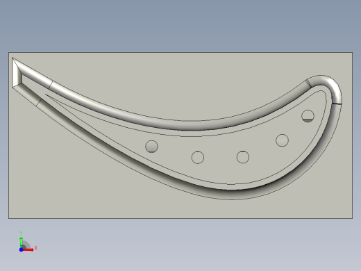 涡轮 叶片 涡扇 (21)前视缩略图