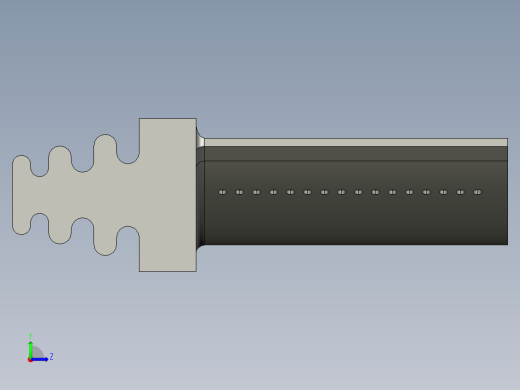 涡轮 叶片 涡扇 (21)左视缩略图