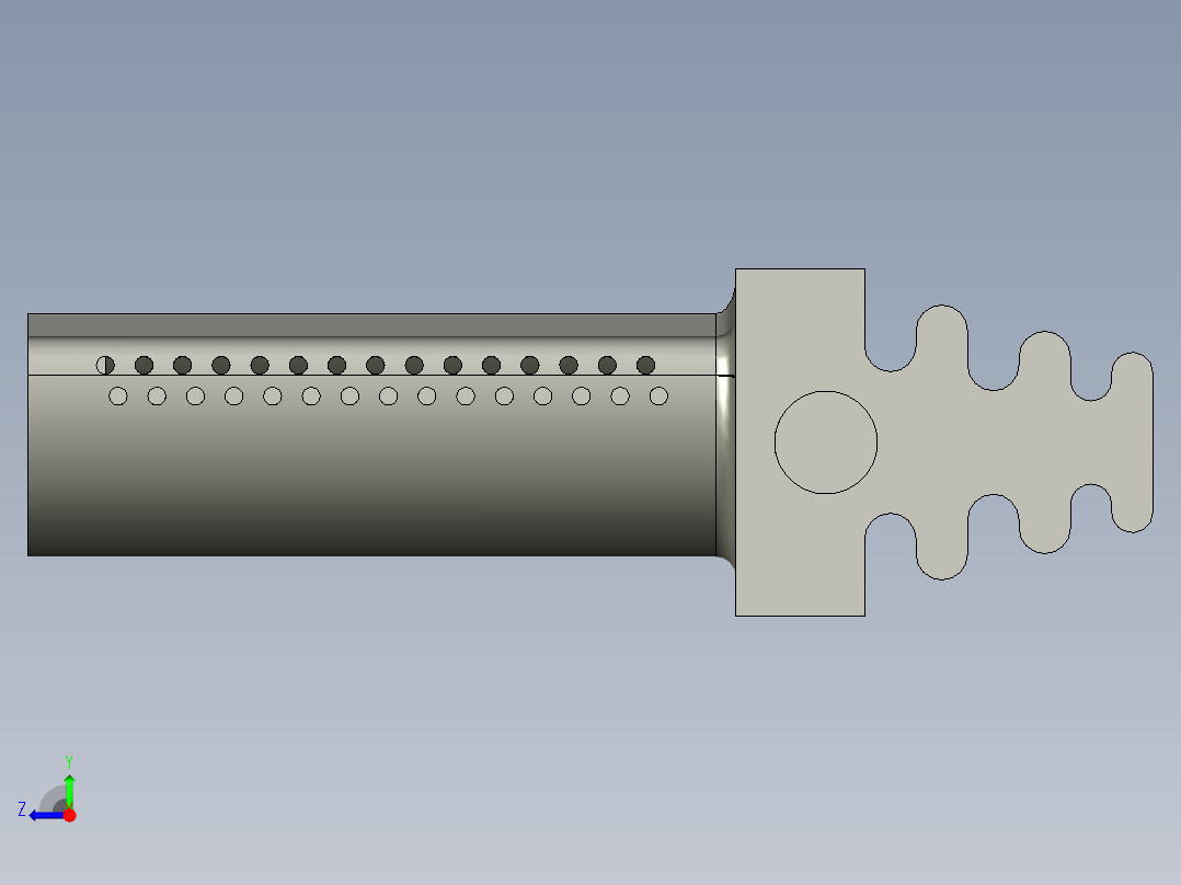 涡轮 叶片 涡扇 (21)右视图