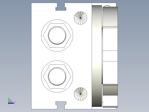 旋转气爪PRC22ST-90左视缩略图