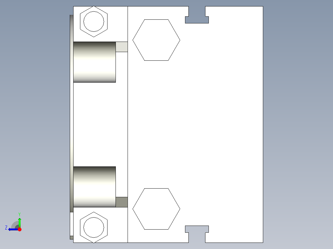 旋转气爪PRC22ST-90右视图