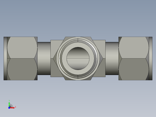 卡套式工业通用硬管接头12_s5bu-s前视缩略图