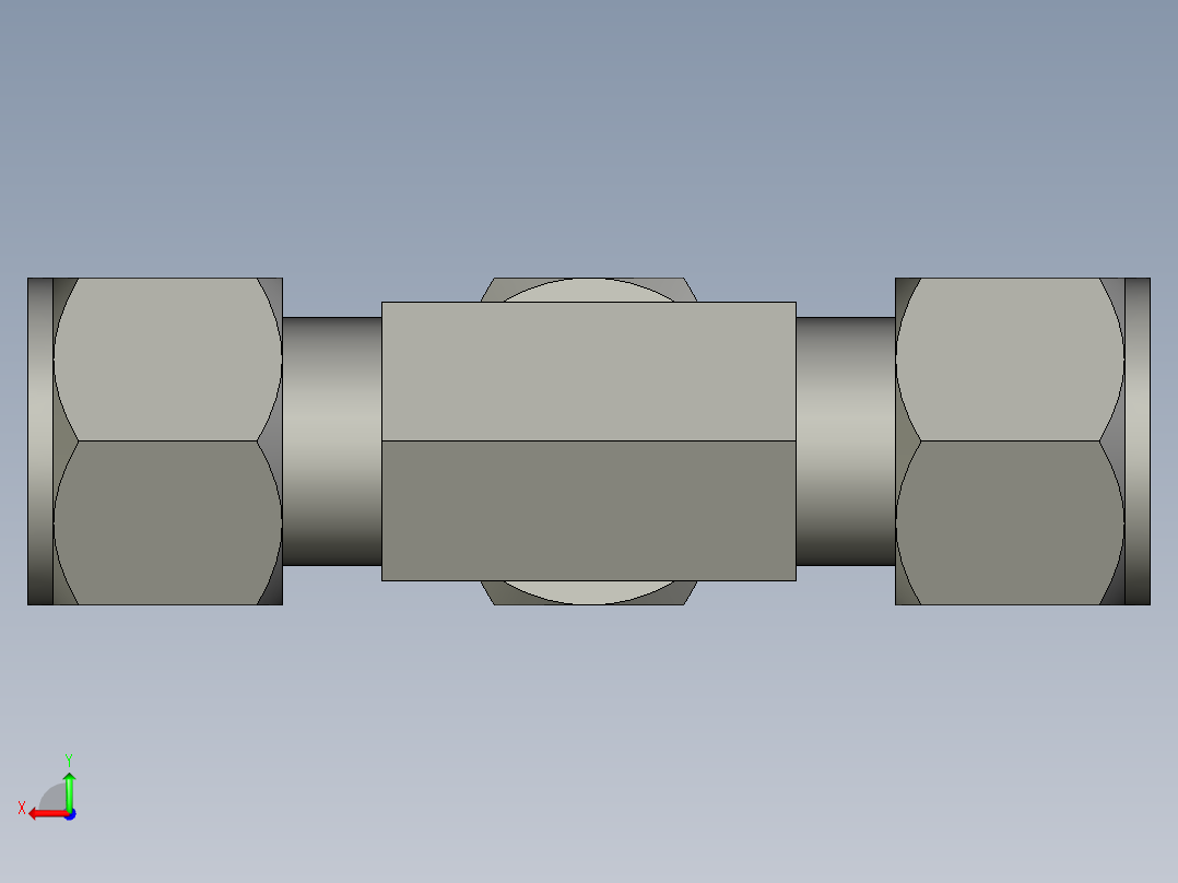 卡套式工业通用硬管接头12_s5bu-s后视图