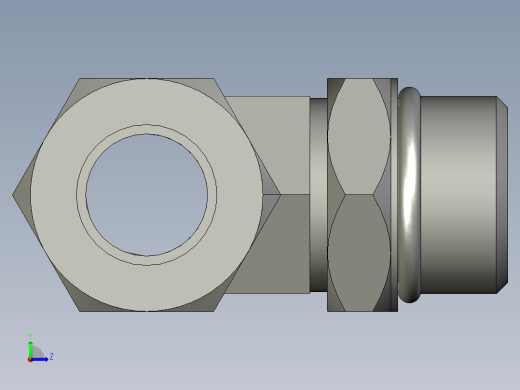 卡套式工业通用硬管接头12_s5bu-s左视缩略图